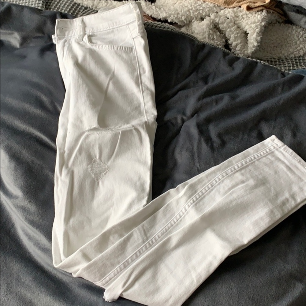 White Hollister Skinny Jeans